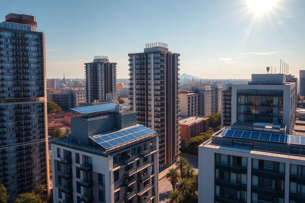 Placas solares en Les Corts